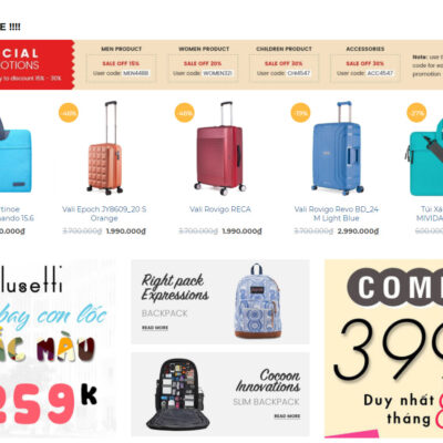 Theme Wordpress bán balo